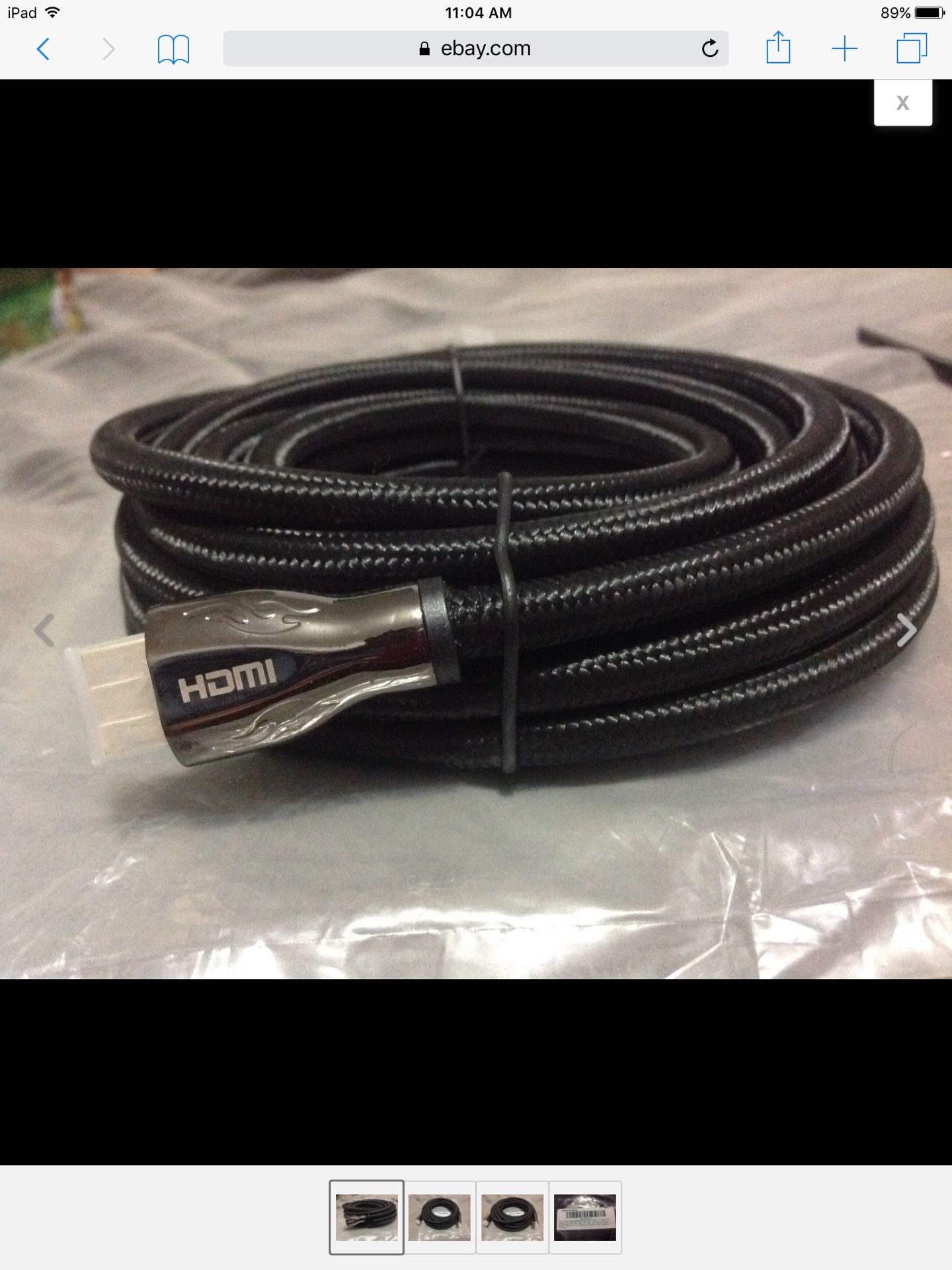 A-tech High Speed 28 AWG Braided Cord HDMI 2.0 Cable 15ft 24Gbps Supports 4K HD. Brand New