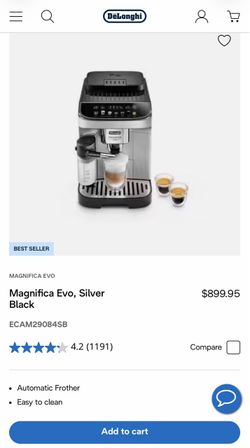 DeLonghi Magnifica Evo, Brand new