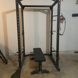 Bench, half rack