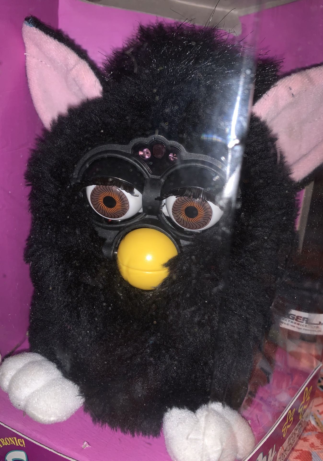 Original 1998 Furby Black fur in Box