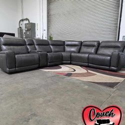 Powered Recliner Sectional Couch- Free Delivery‼️