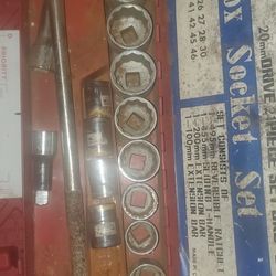 20mm Drive 21 Peice Set Box Socket Set