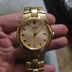 Citizen Quartz Stainless Steel Gold Watch