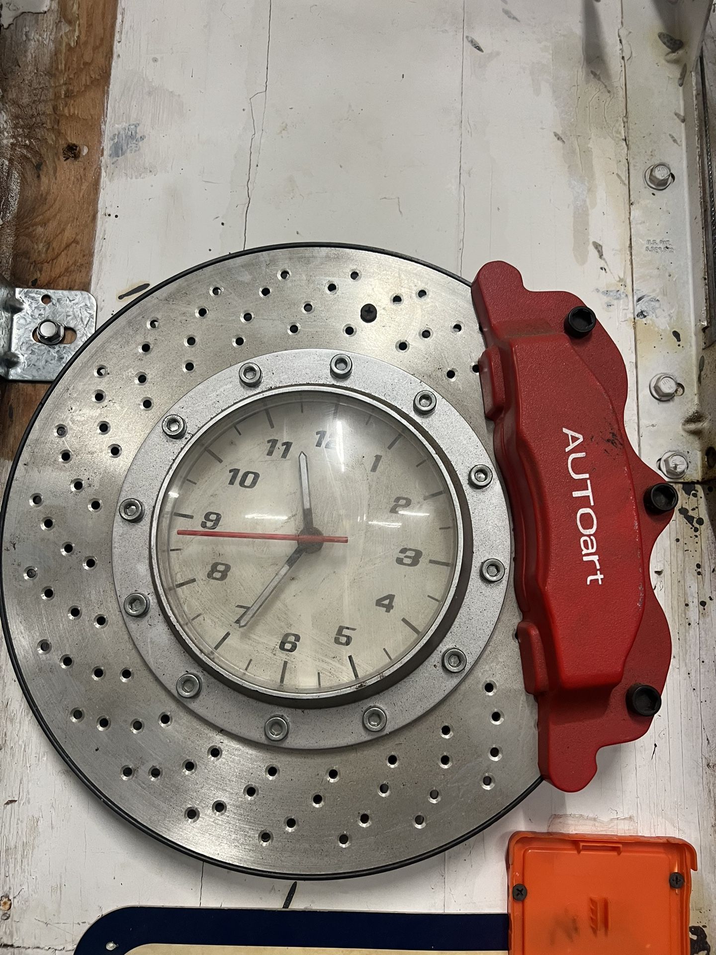 Shop Or Garage Clock Rotor And Caliper Works Great 30$ Takes It