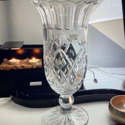 Mikasa lead crystal large flower vase   No damage