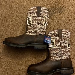 WorkHog Patriot Steel Toe Work Boot 10.5