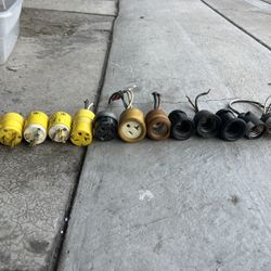 240 V Ends And Temp Light Sockets.