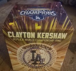 Dodgers Clayton Kershaw World Series Championship Ring