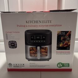 Kitchen Elite 4QT Air Fryer – Digital Touchscreen – PFAS Free – Includes Recipe Book