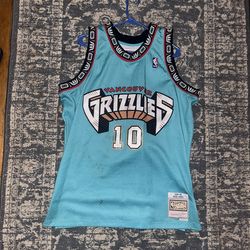 Vancouver Grizzlies Mike Bibby #10 Jersey 2XL Mitchell & Ness Teal Throwback