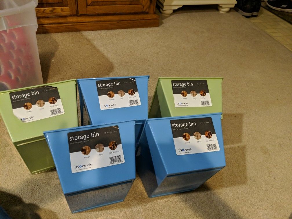 Acrylic Storage Bins