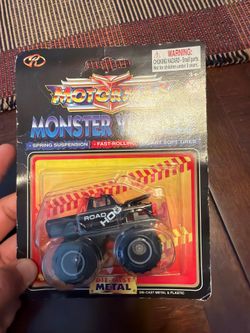 Vintage Motormax Monster Wheels "Road Hog" Die-Cast Truck - New on Card