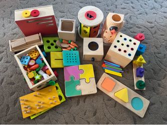 Wood Montessori Toy Bundle