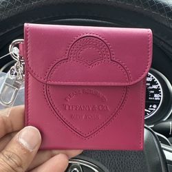 Tiffany & Co Bag Pouch Key holder Magenta 