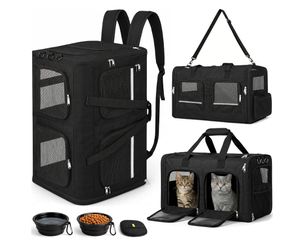 Extra Large 3-in-1 Cat Carrier for 2 Cats