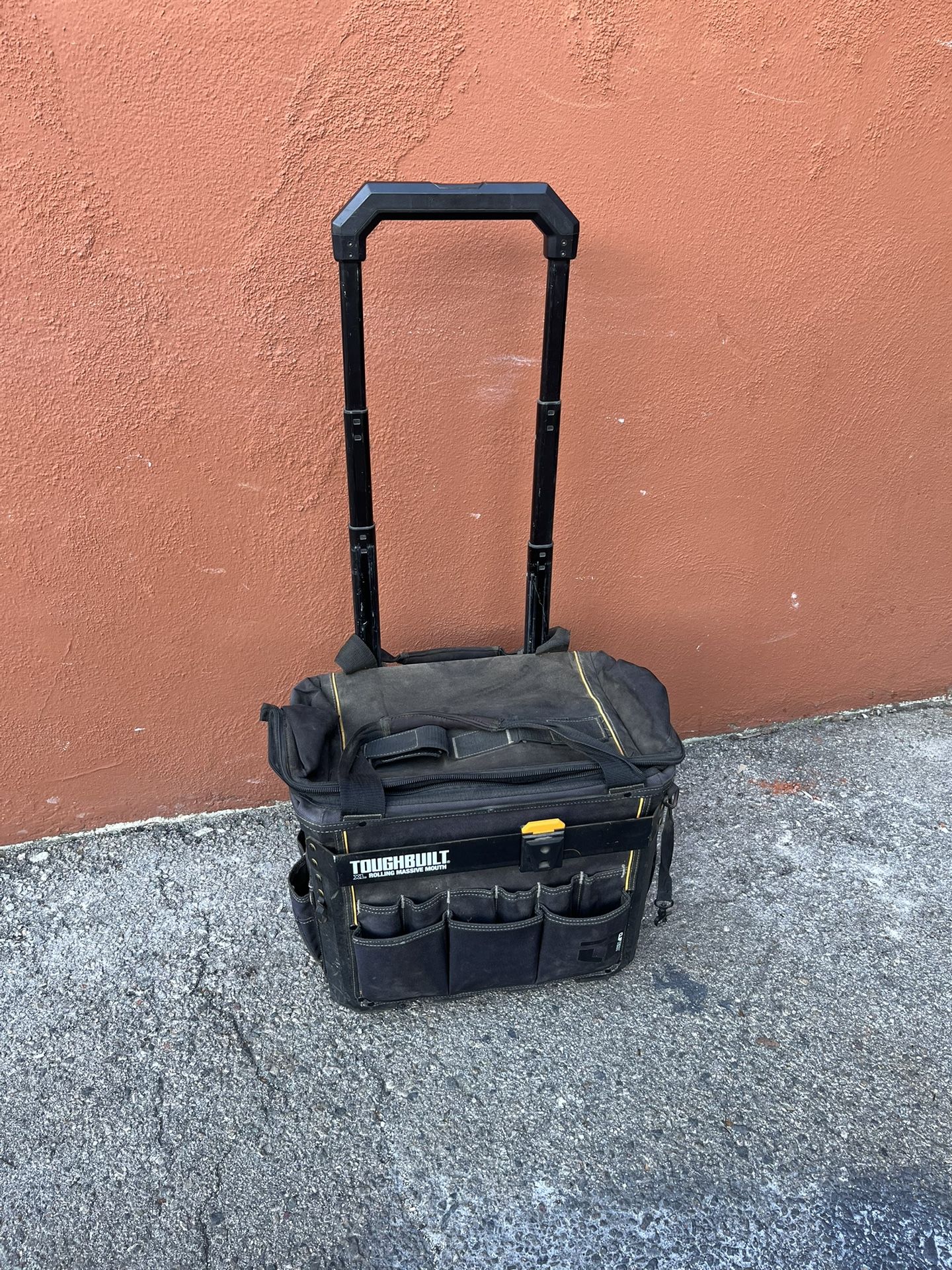 TOUGHBUILT XL Rolling Massive Mouth Tool Bag – Telescoping Handle & Wheels ⸻ DESCRIPTION Serious buyers only — priced under typical retail for the