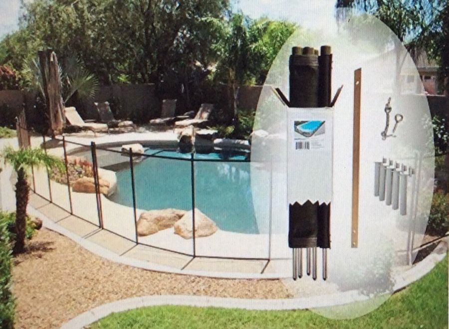 Pool Fence DIY by Life Saver Fencing Section Kit 4 ft. H x 12 ft.