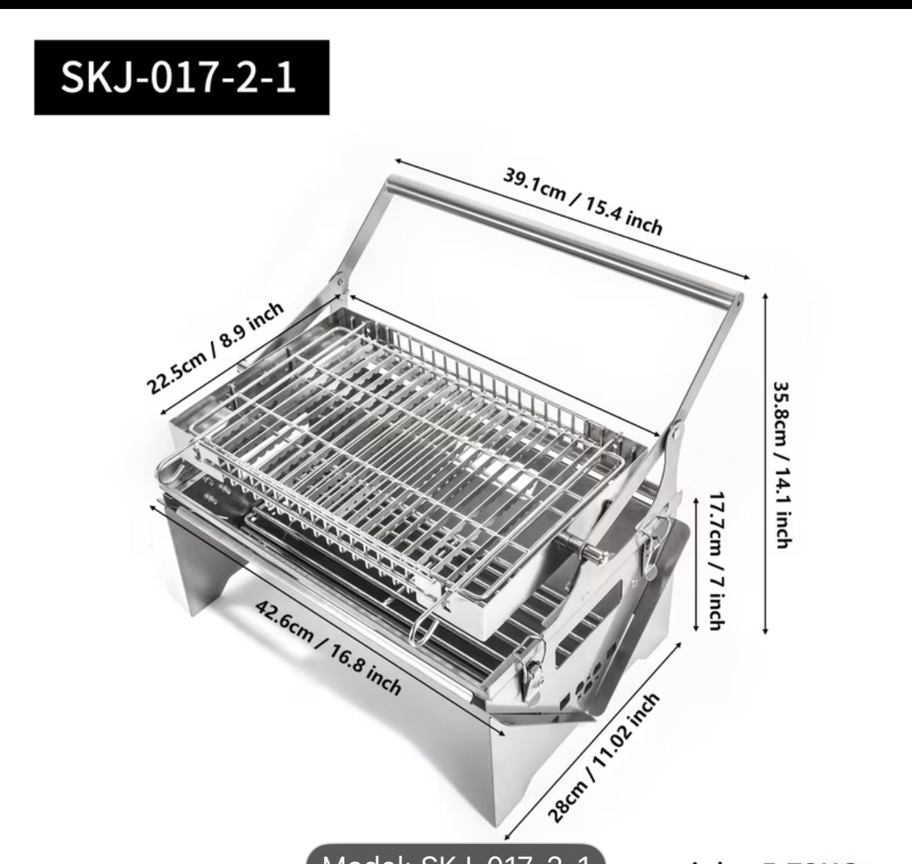 Portable grill steak&beer