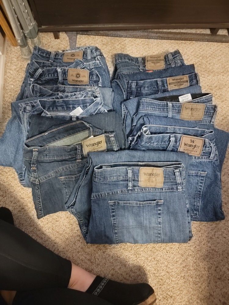Mens Wrangler Jeans Lot