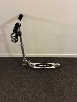 Micro Sprite Kickboard Teen Scooter Age 6 + Years Deck Size 13.5” x 4” Weight 6.8 Lb Max Rider  Weight 220 Lb Used 10 + Times Like New  with box