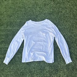 Free People white long sleeve top