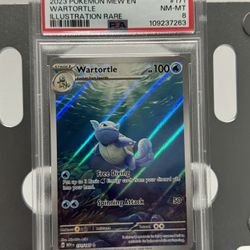 Pokémon Wartortle Scarlet Violet 151  PSA 8 