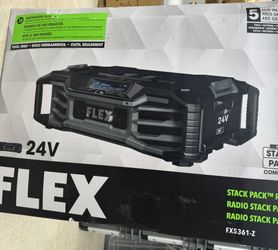 New Flex Tools 24V Stack Pack Jobsite Speaker FX5361