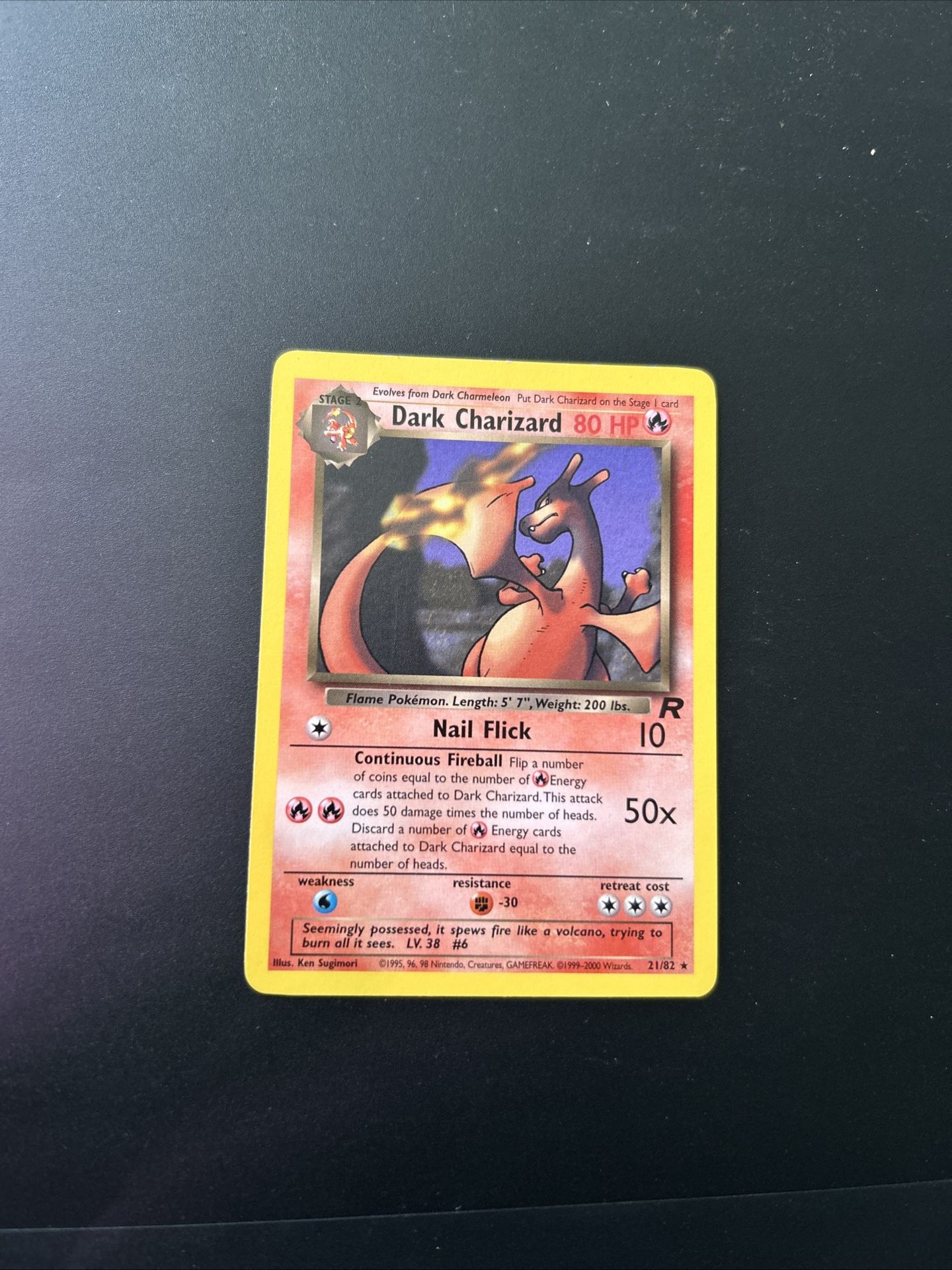 Dark Charizard 21/82 Team Rocket Regular