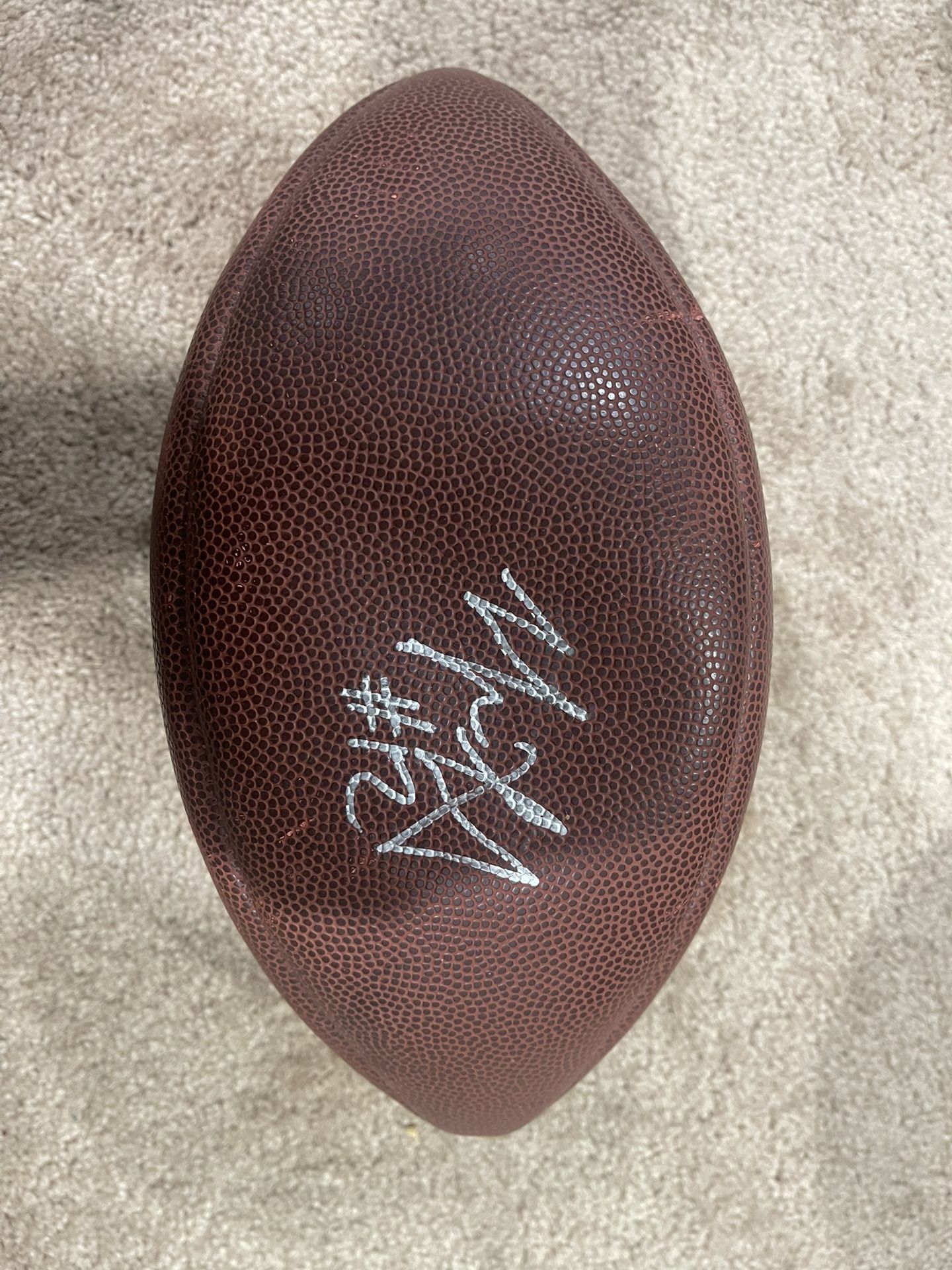 Marques Colston Autographed Football