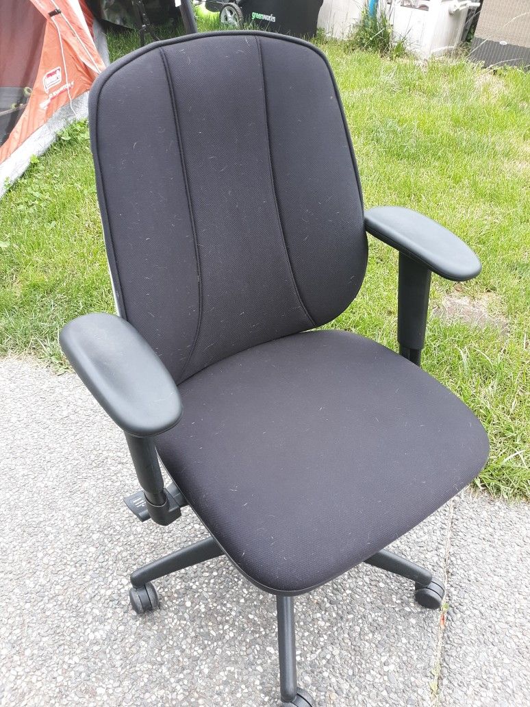 Gel Foam Office Desk Chair Black Microfibet Fabric Fully Adjustable Computer Laptop Desk