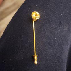 Vintage Monet Goldtone Knot Stick Pin