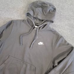 Nike Sportswear Club Fleece Pullover Hoodie Mens Size Small Black