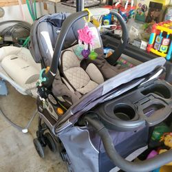 Baby Chicco Stroller And Car Seat