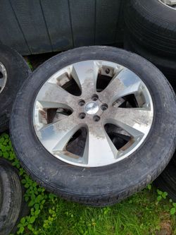 5x100 Aluminum wheels and 17" tires