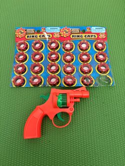 Cap Gun with Bullets 368 Shots, Toy Cap Gun, Works Fine, Loaded a New Ring, Ready to Use