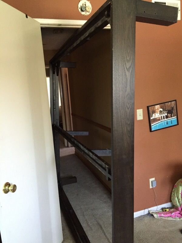 Cali king bed frame from west elm just the tall platform. No slats, no mattress and no headboard.