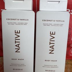 Native body wash - coconut & vanilla scent
