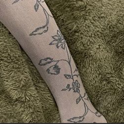 New Made in Italy Anthropologie Floral Tights Size S/M