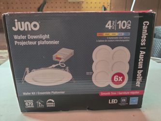 Juno 4 in wafer canless downlight 6 pack