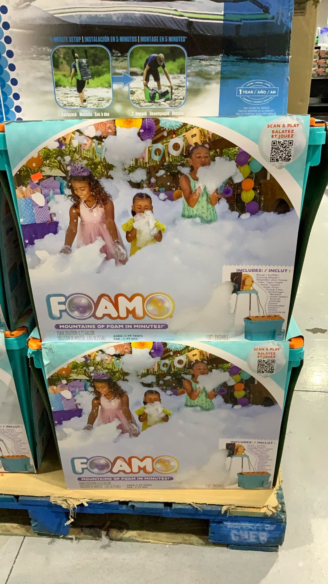 Foamo (mountains of foam in minutes!)