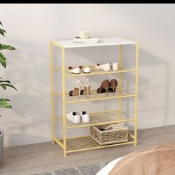 New Shoe Rack - Gold