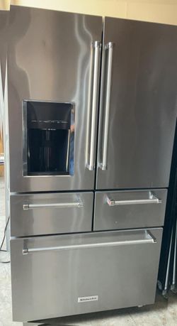 Kitchen Aid 4-Door Stainless Steel Refrigerator With Water and Ice maker

