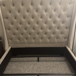 Bed Frame With Backboard - Queen Size