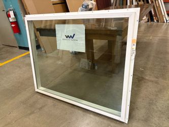 NEW! WINDOW NATION White 34×43 Vinyl Frame Picture Window