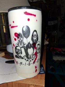 Horror characters Friends insulated cup