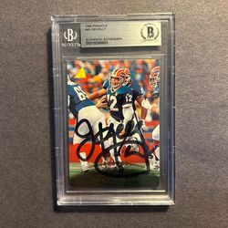 1995 Pinnacle #42 Jim Kelly w/ on card autograph. Negotiable
