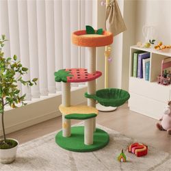 Fruit World Plush Cat Tree 41-in $29.99
