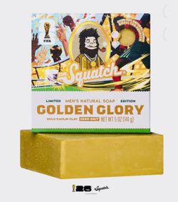 Limited Edition! FIFA🏆⚽️DR. SQUATCH®️🫧🧔🏻♂️🧼GOLDEN GLORY 🧼🧔🏻♂️🫧Mens Natural Soap
