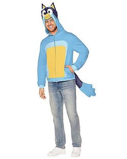 Bluey Character Bandit Adult Costume Size small