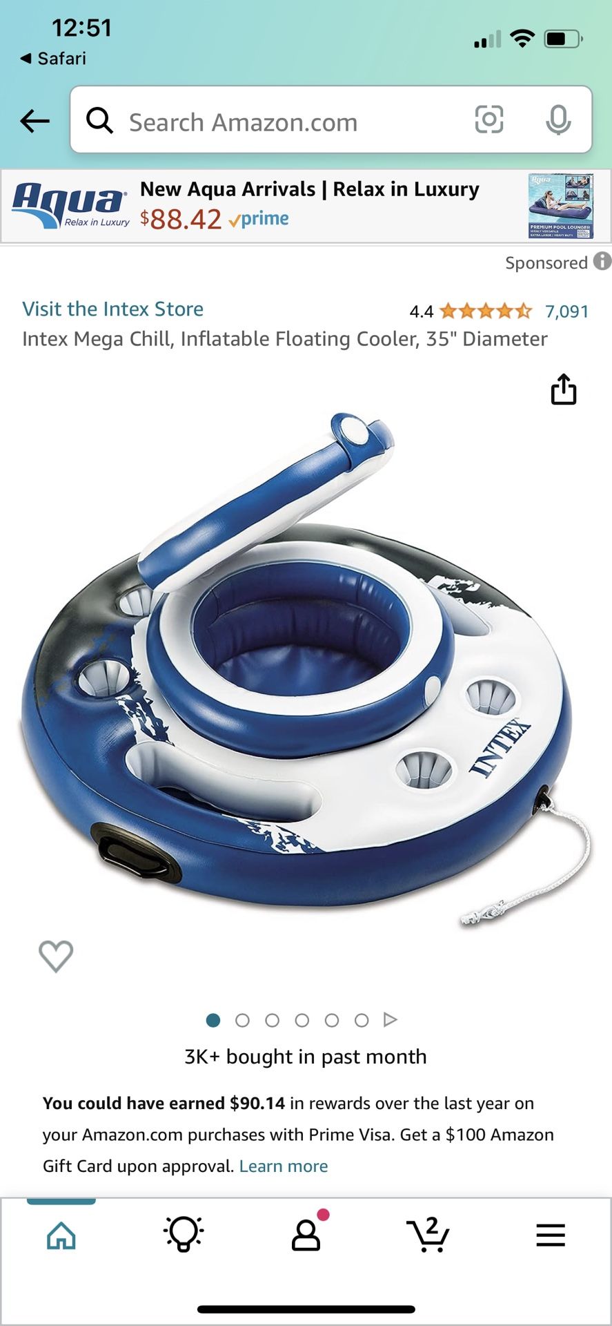 2 Inflatable Coolers Buy One Or Both